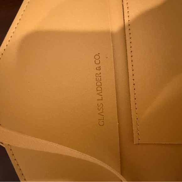 Glass Ladder & Co. Leather Tech Organizer Mustard Yellow Women's Bag - Picture 3 of 11